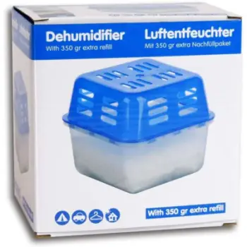 Absorbues lagështie Desiccant 2x350g, pa rrymë, blu e bardhë