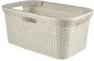 Shportë rrobash Curver Natural Style, 45L, krem