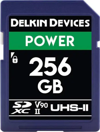 Kartë memorie Delkin Devices Power, 256GB, SDXC UHS II V90