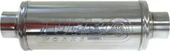 Mbytës qendror shkarkimi TurboWorks RS, 63mm, çelik inox 304SS, argjendtë