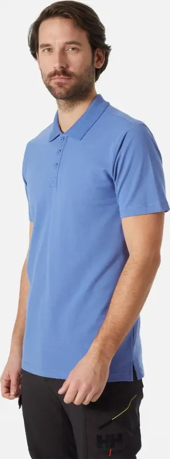 Bluzë polo Helly Hansen Classic, pambuk 100%, burra L, blu