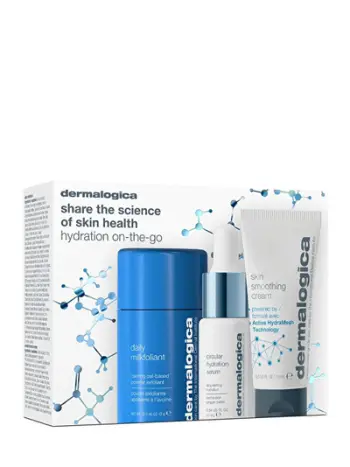 Set kujdesi për lëkurë Dermalogica Hydration On The Go, mini, për udhëtim, shumëngjyrësh