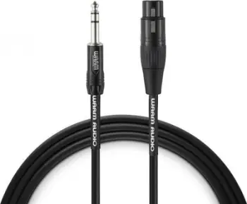 Kabllo audio Warm Audio Prem XLR femër në TRS mashkull, 1m, e artë