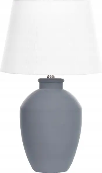 Lampë tavoline Beliani Arcos, qeramike, 55 cm, gri