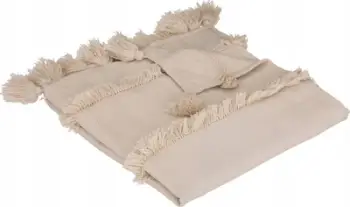 Mbulesë dekorative Atmosphera Bed Throw Row, 130x180 cm, material PET, bezhë