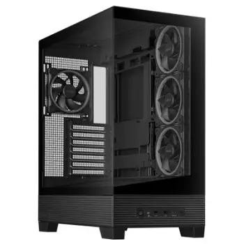 Kasa gaming ASUS A31 Plus TG ARGB, mid tower, xham i temperuar, e zezë