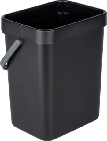 Kosh mbeturinash WENKO Tago, 5L, me dorezë, i zi