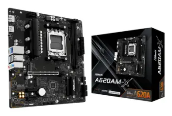 Pllakë amë ASRock A620AM-X, socket AM5, DDR5, Micro-ATX, e zezë