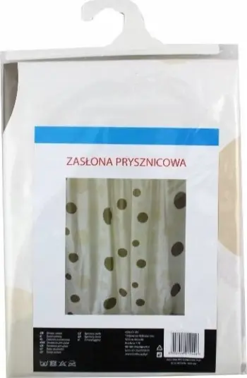 Perde dushi B111, PVA, 180x180cm, gri