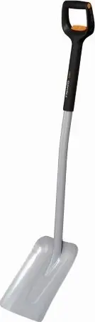 Lopatë kopshti Fiskars Xact Telescopic 1066734, 120cm, me bisht teleskopik, e zezë
