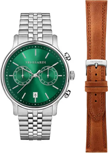 Set për meshkuj TRUSSARDI T-Inedito R2453174001, orë dore + rrip