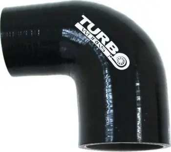 Konektor silikoni TurboWorks 90°, reduktor 76 89mm, i zi