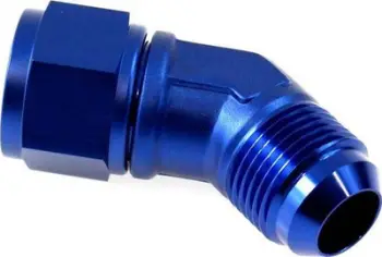 Lidhës automjetesh TurboWorks AN4, femër në mashkull, 45°, blu