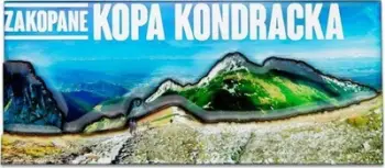 Magnet suvenir I Love Poland Kopa Kondracka, panoramë mali, shumëngjyrësh
