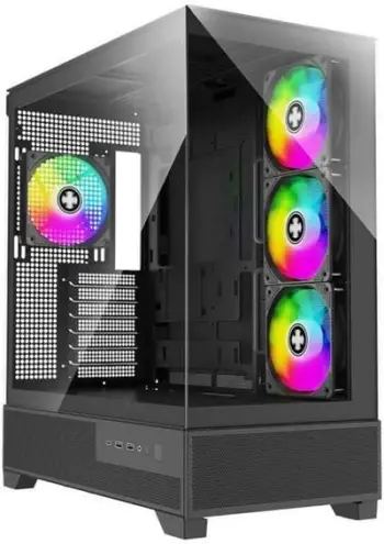 Kase kompjuteri Xilence Xilent Flare X909 ARGB, ATX, xham i temperuar, i zi