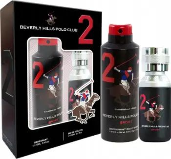 Set dhuratë për meshkuj Beverly Hills Polo Club Sport Two 2, EDT 100ml, deodorant spray 175ml, i zi