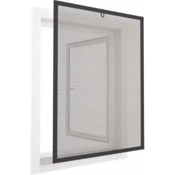 Rrjetë insektesh për dritare Easy Life EasyLINE, kornizë ALU, deri 130 x 150 cm, e zezë