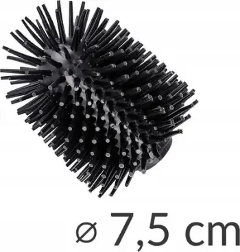 Mbajtës tualeti LEIGHTON DENNY Adrada, qeramikë, me furçë silikoni, i bardhë