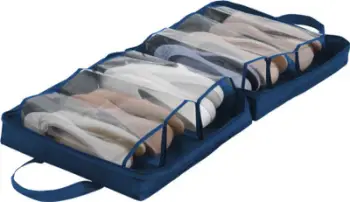 Çantë për këpucë Wenko Business, 36.5 x 14.5 cm, poliester, blu navy