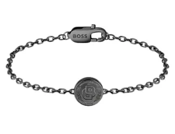 Byzylyk për meshkuj Hugo Boss Double B 1580764M, i zi