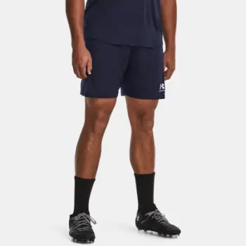 Pantallona të shkurtra Under Armour Challenger Knit, materiale tharje e shpejtë, panele rrjete, blu e errët