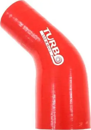 Reduktor silikoni TurboWorks G-Reducer 45°, 45-63mm, i kuq