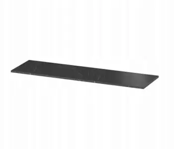 Banak banjoje Cersanit Long Countertop 160, panel rezistent ndaj lagështisë, mermer i zi