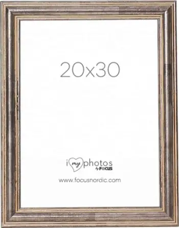 Kornizë fotografish Tango Wood Steel, 20x30cm, xham i vërtetë, gri çelik