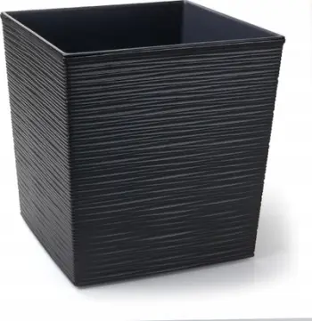Vazo plastike Kraftika Yucca Wicker, 400x400 mm, grafit