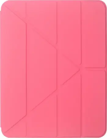 Kopertinë tabletë ESTUFF DALLAS Origami Pencil Case, 7.9", me mbajtëse Apple Pencil, rozë