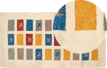 Tapet MURATLI Wool Gabbeh, 80 x 150 cm, lesh, shumëngjyrësh