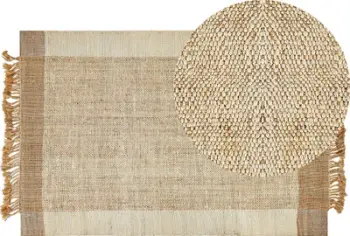 Tapet DEDEMLI Jute Area Rug, 200 x 300 cm, fibra natyrale jute, bezhë