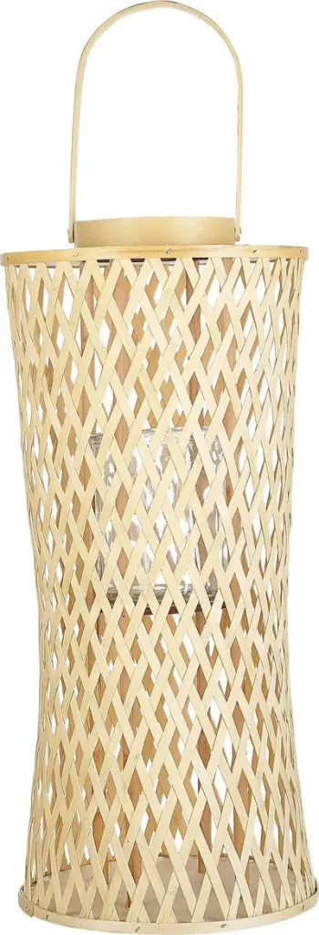 Fener dekorativ Beliani Mactan, bambus, 58cm, natyral