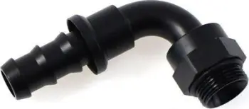 Fiting vaji TurboWorks 90 M22, për zorrë AN10 clamp on, alumin
