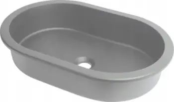 Lavaman Deante Cqs SU6U, granit oval nënbanak, gri metalik