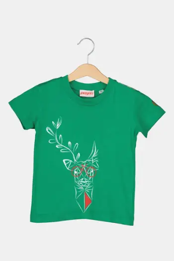 Bluzë fëmijësh DEER FAMILY CHILDREN T SHIRT K, madhësia 6, e gjelbër