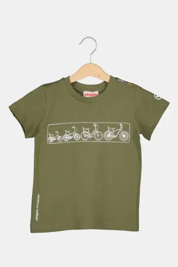 Bluza për fëmijë Multibike Pegas, madhësia 6 vjeç, khaki
