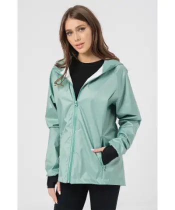 Xhaketë femrash Waterproof F, e papërshkueshme nga uji, madhësia M, jeshile e errët Granite Green