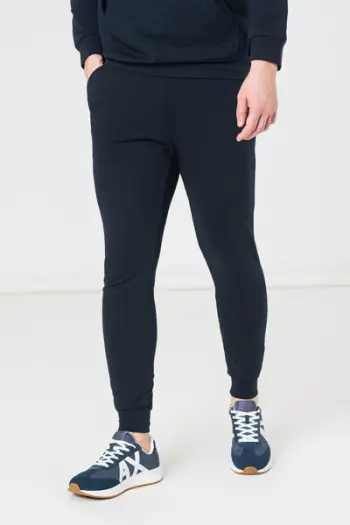 Pantallona burra casual prej pambuku, madhësia L, blu navy