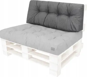 Jastëk mbështetës HOBBYGARDEN LEO, 120x40 cm, për stol paletesh, antracit