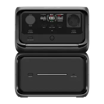 Stacion portativ energjie EcoFlow RIVER 3 Max Plus, 286 Wh, karikim wireless 15 W, i zi