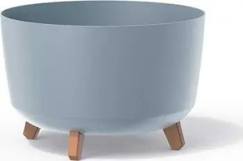 Vazo lulesh Flowerpot GRACIA STANDARD, 39cm, plastike, gri e çelët
