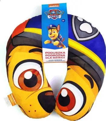 Jastëk udhëtimi për fëmijë Nickelodeon PAW Patrol Chase DY0337, ergonomik, material i butë, blu