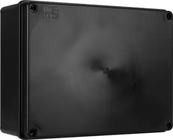 Kuti elektrike hermetike Pawbol S-BOX 416, 19x14x7 cm, IP65, e zezë