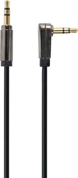 Kabllo audio Gembird CCAPB-444L-1M, 3.5mm mashkull mashkull, 1m, e zezë