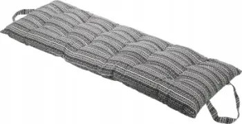 Jastëk sediljeje Koopman Pillow Seat Cushion, 120 x 40 cm, pambuk dhe poliester, me vija të zeza