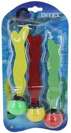 Set lodra pishine INTEX Underwater, 3 toptha fundore, për zhytje, shumëngjyrëshe