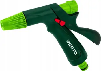 Pistoletë uji Verto 15G716, spërkatje e rregullueshme, ergonomike, jeshile