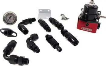 Set rregullator presioni karburanti TurboWorks Race AN6, deri 10 BAR, me manometër