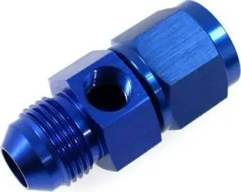 Adapter TurboWorks AN4 female male, port sensor 1/8"-27NPT, alumin